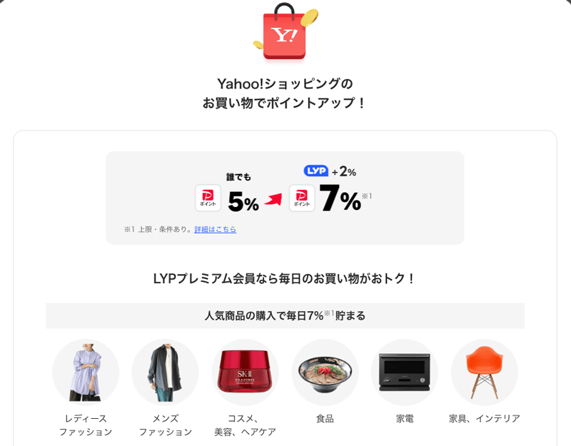 LYPプレミアム会員限定 Yahoo!ショッピングのお買い物でポイントアップ