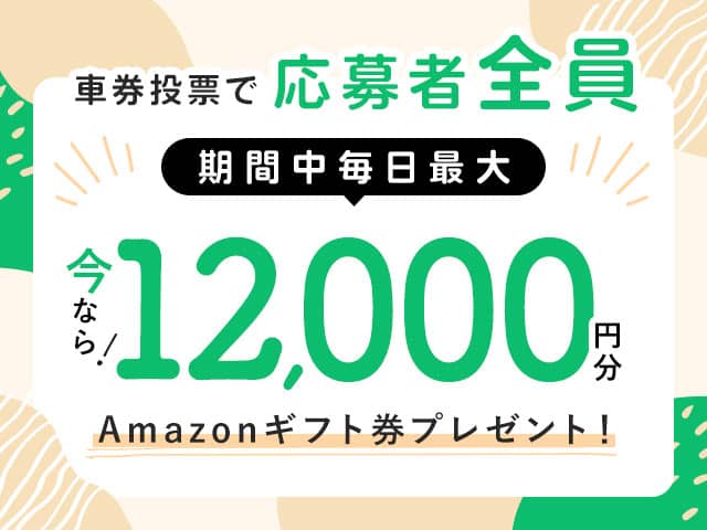 ネットケイリン(netkeirin)の期間中毎日 最大12,000円分Amazonギフト券 応募者全員プレゼント